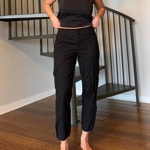 Black cargo pants